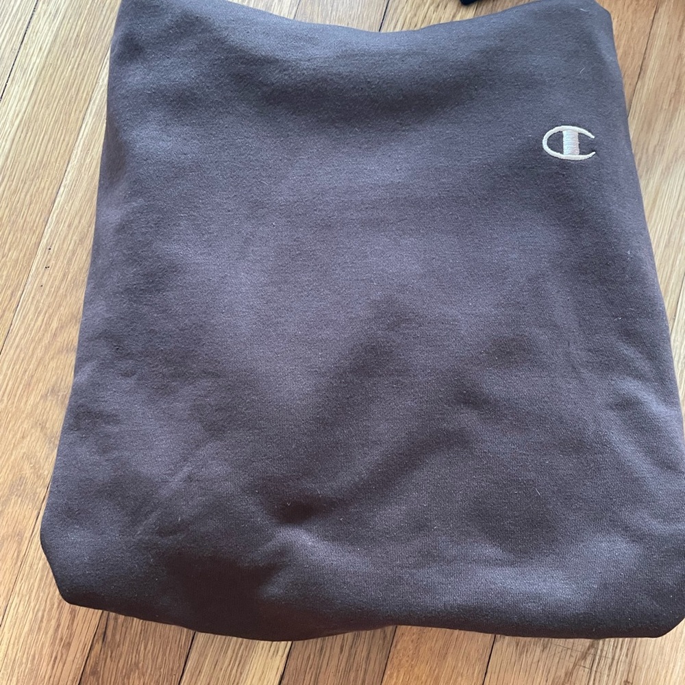Brown champion hoodie